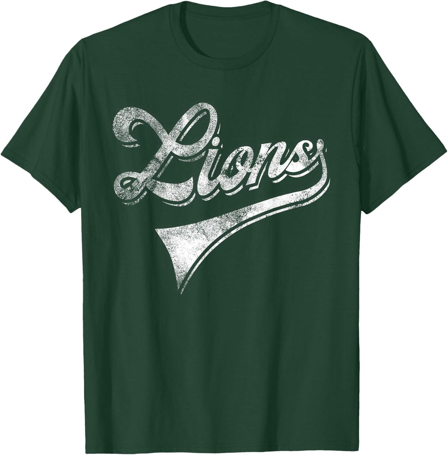 Lions School Sports Fan Team Spirit Mascot Vintage T-Shirt - T-Shirt | Forest