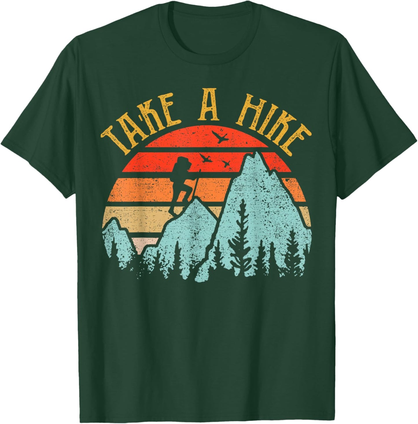 Funny Hiking-Shirt Take A Hike Women Men Kids Boy Toddler T-Shirt - T-Shirt | Forest