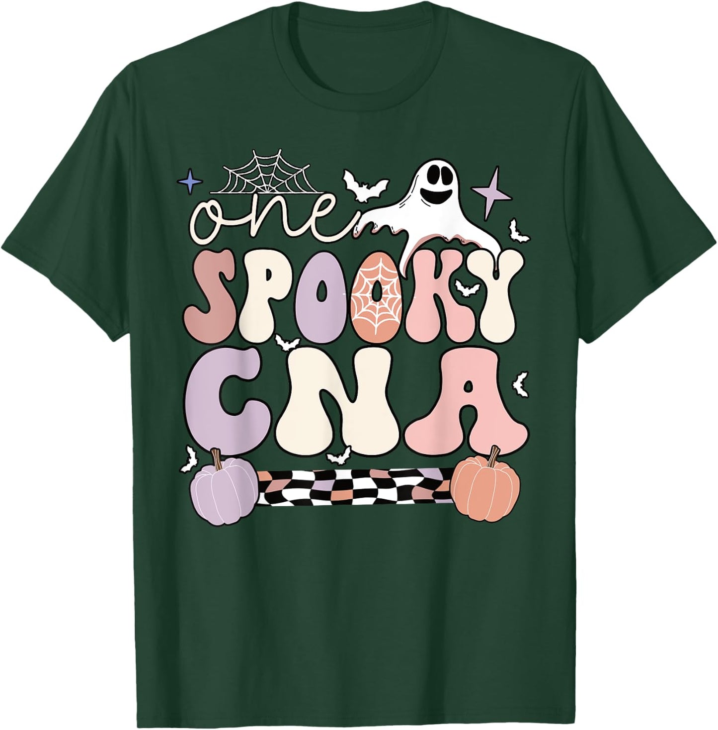Spooky Certified Nursing Assistant Halloween CNA T-Shirt - T-Shirt | Forest
