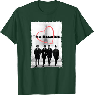 The Beatles Paris France Eiffel Tower Heart with Members T-Shirt - T-Shirt | Forest