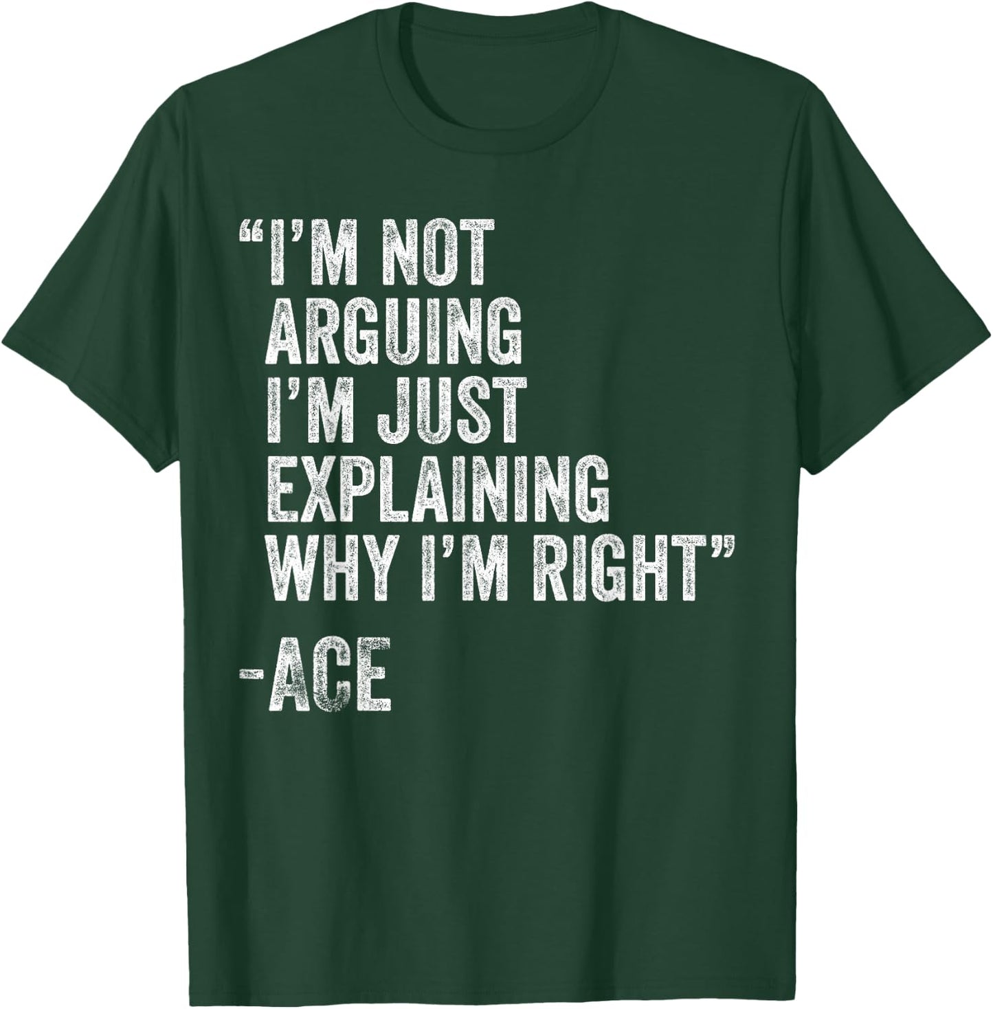 ACE Quote Funny Birthday Custom Name Idea Engineer T-Shirt - T-Shirt | Forest