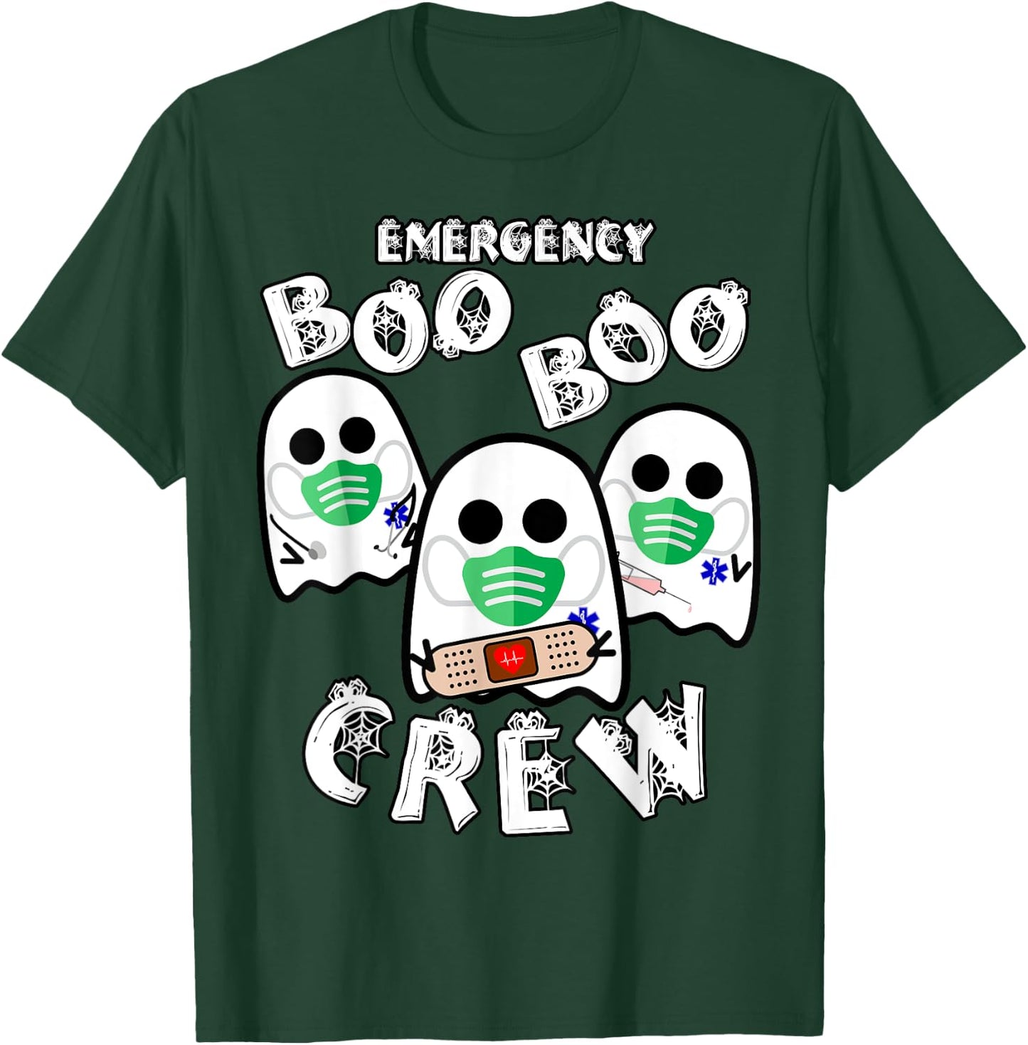 Emergency Boo Boo Crew - Funny Medical Halloween T-Shirt - T-Shirt | Forest