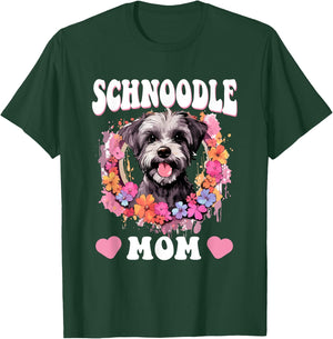Schnoodle Snoodle Dog Breed Pet Schnoodle Mom Men Women Girls Kids T-Shirt - T-Shirt | Forest