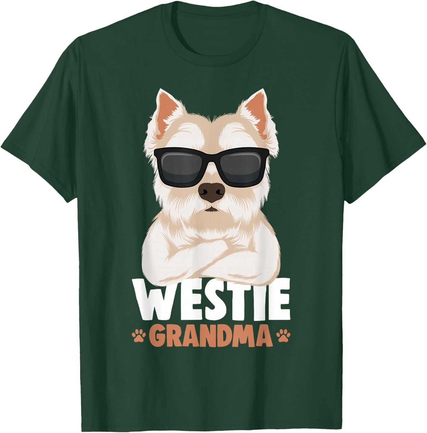 Westie Grandma West Highland White Terrier Dog Women T-Shirt - T-Shirt | Forest