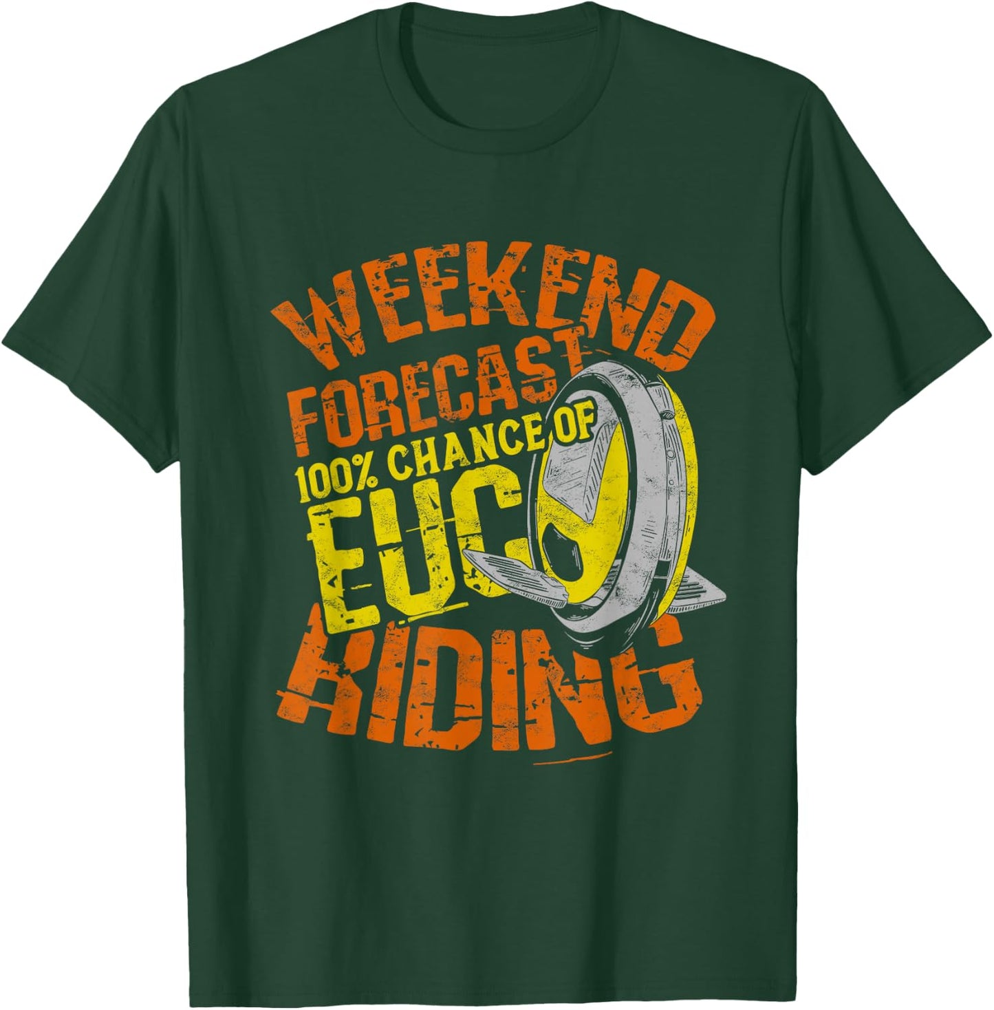Electric Unicycle EUC Monowheel Electric Unicycle T-Shirt - T-Shirt | Forest