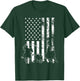 Team Roping - USA Flag Equestrian Horse Riding Header Heeler T-Shirt - T-Shirt | Forest
