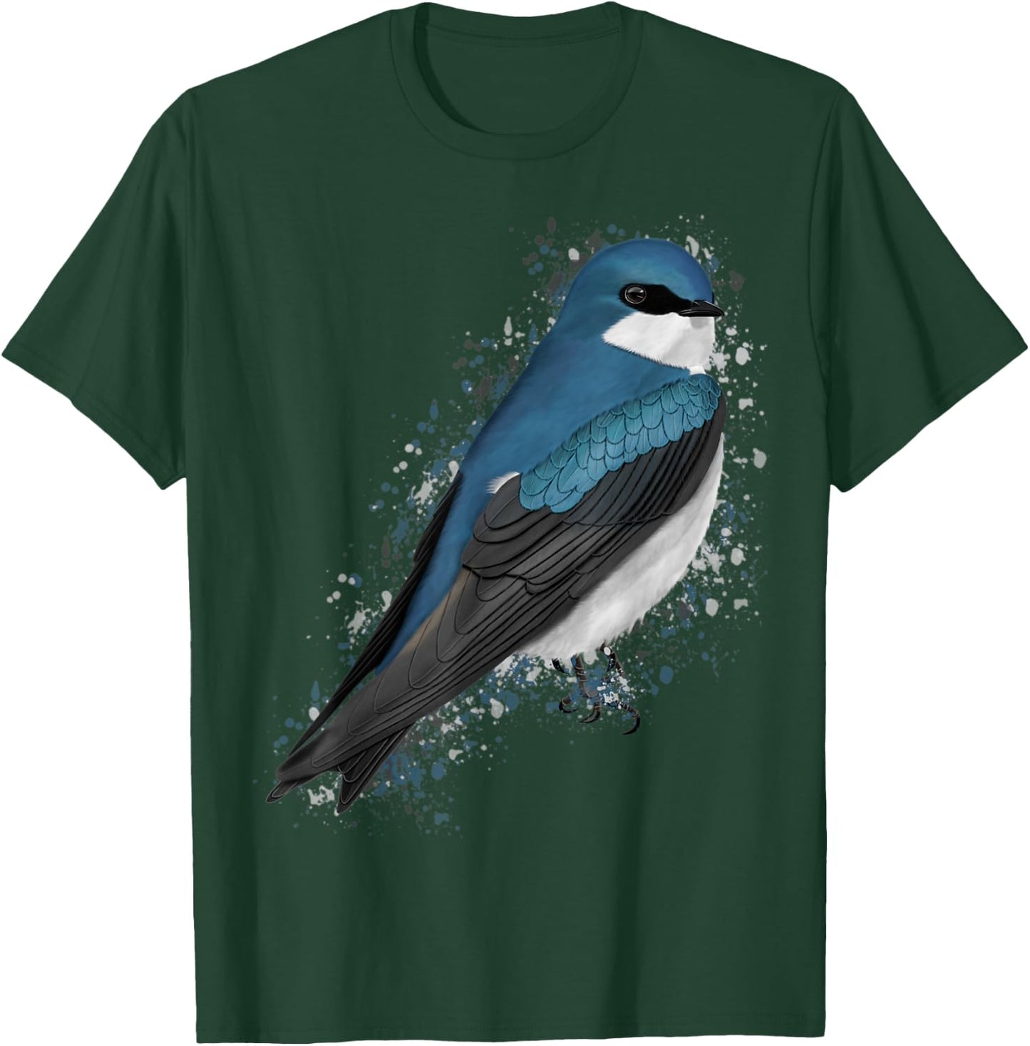 Tree Swallow Bird Birder Birdlover Birdwatcher Animal T-Shirt - T-Shirt | Forest