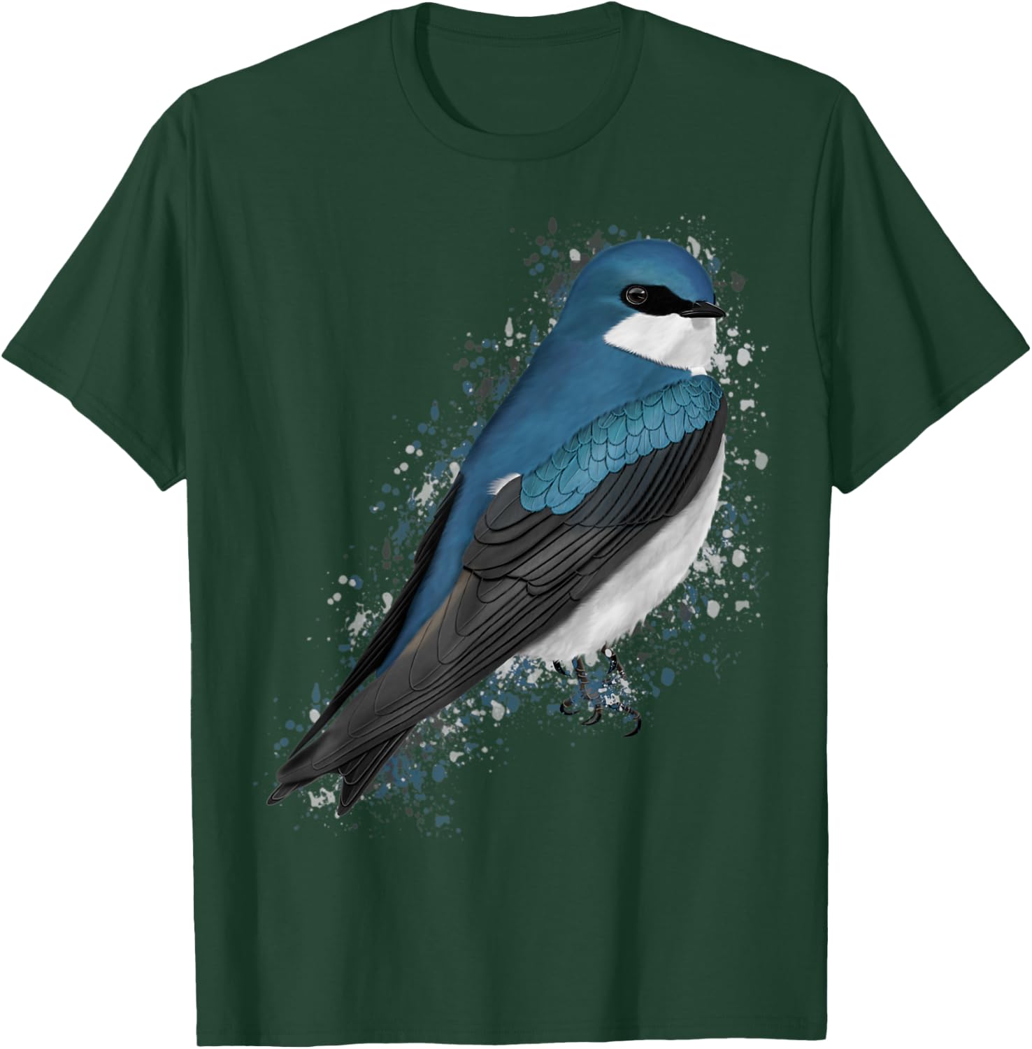 Tree Swallow Bird Birder Birdlover Birdwatcher Animal T-Shirt - T-Shirt | Forest