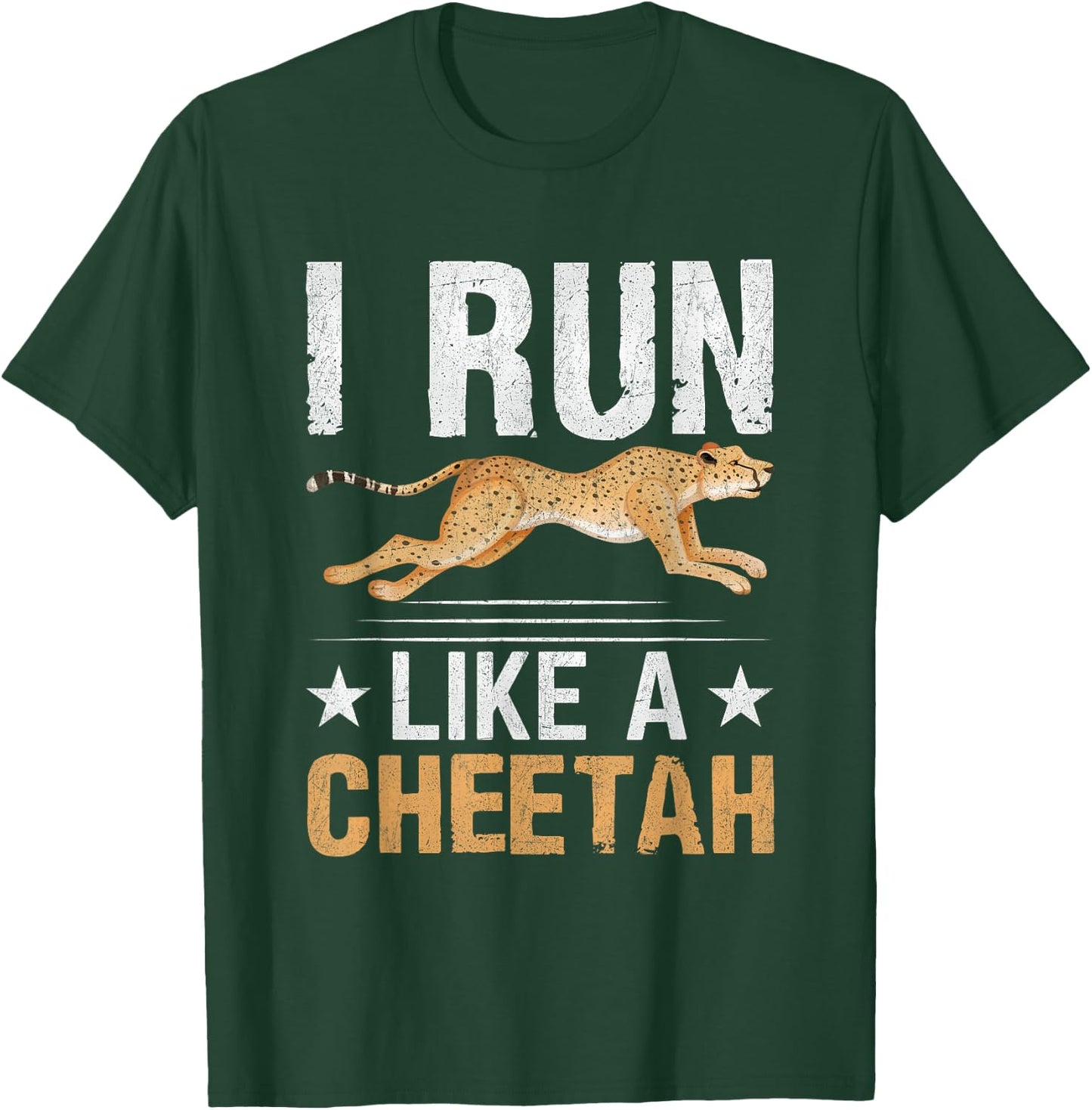 Ich runne wie ein Gepard T-Shirt - T-Shirt | Forest