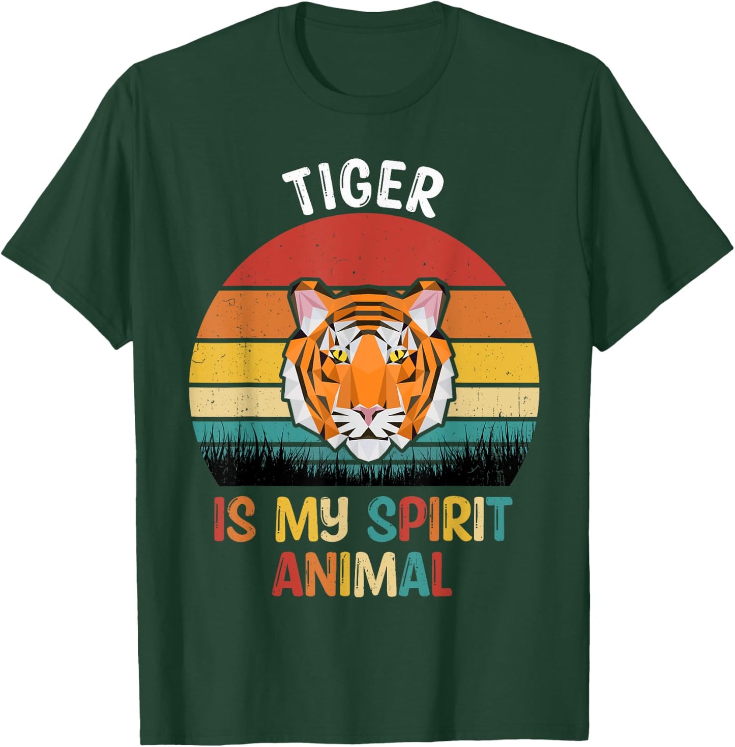 Tiger Is My Spirit Animal Funny Tiger Lover T-Shirt - T-Shirt | Forest