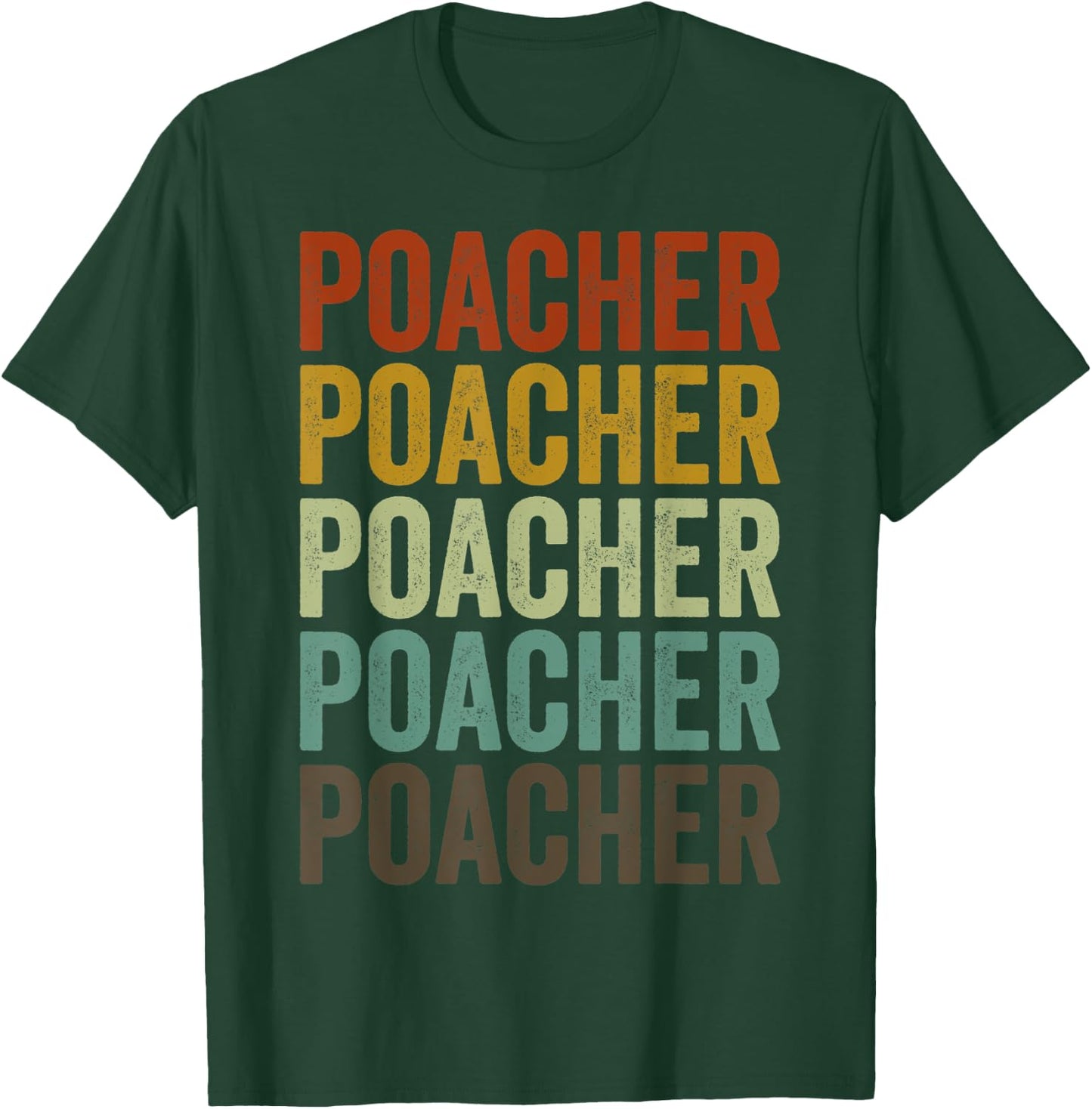 Poacher Fish Retro T-Shirt - T-Shirt | Forest
