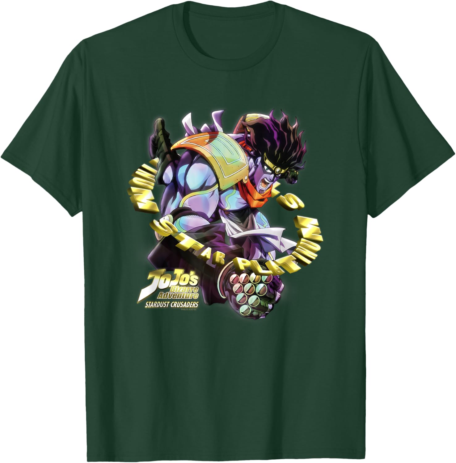 JoJo's Bizarre Adventure Stardust Crusaders Star Platinum T-Shirt - T-Shirt | Forest