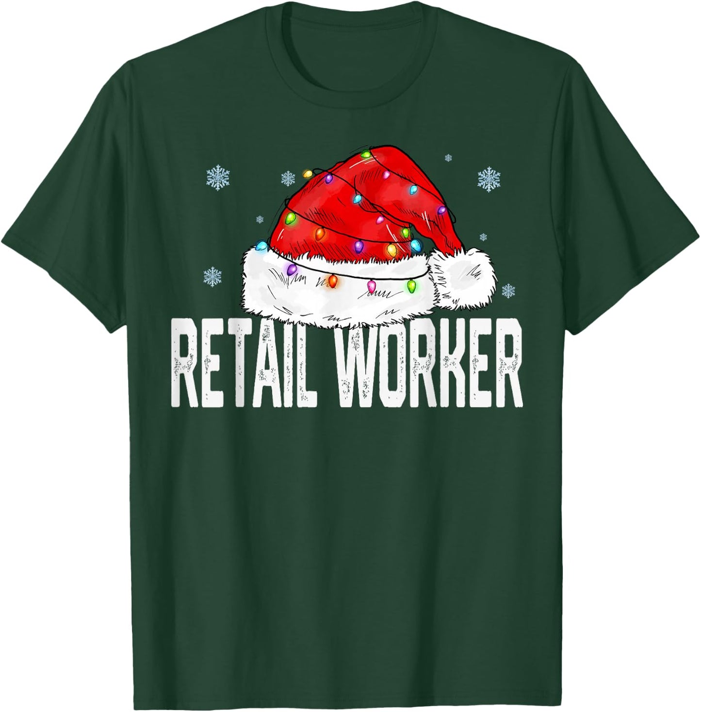 Retail Worker Christmas Women Family Matching Group Xmas T-Shirt - T-Shirt | Forest
