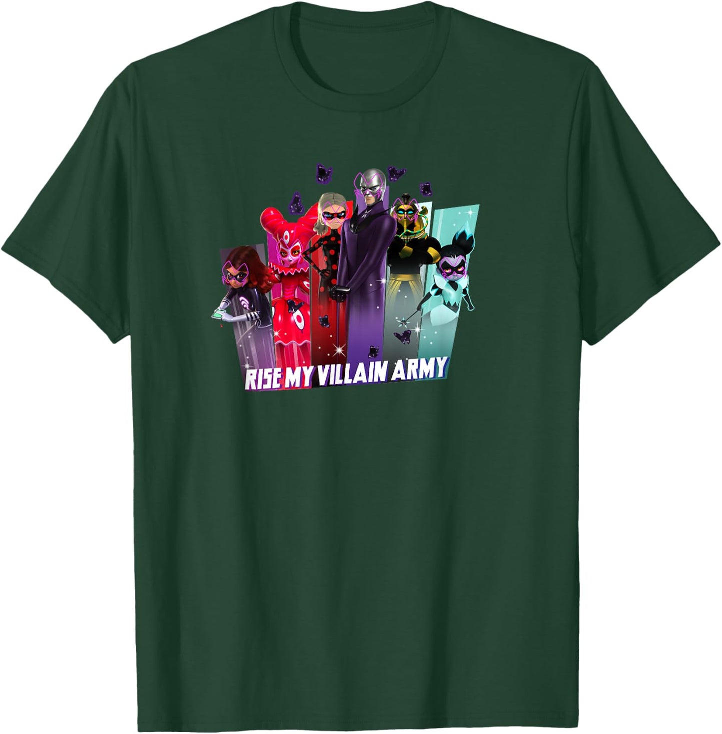 Miraculous Ladybug Hawk Moth Rise of a Villain Army T-Shirt - T-Shirt | Forest