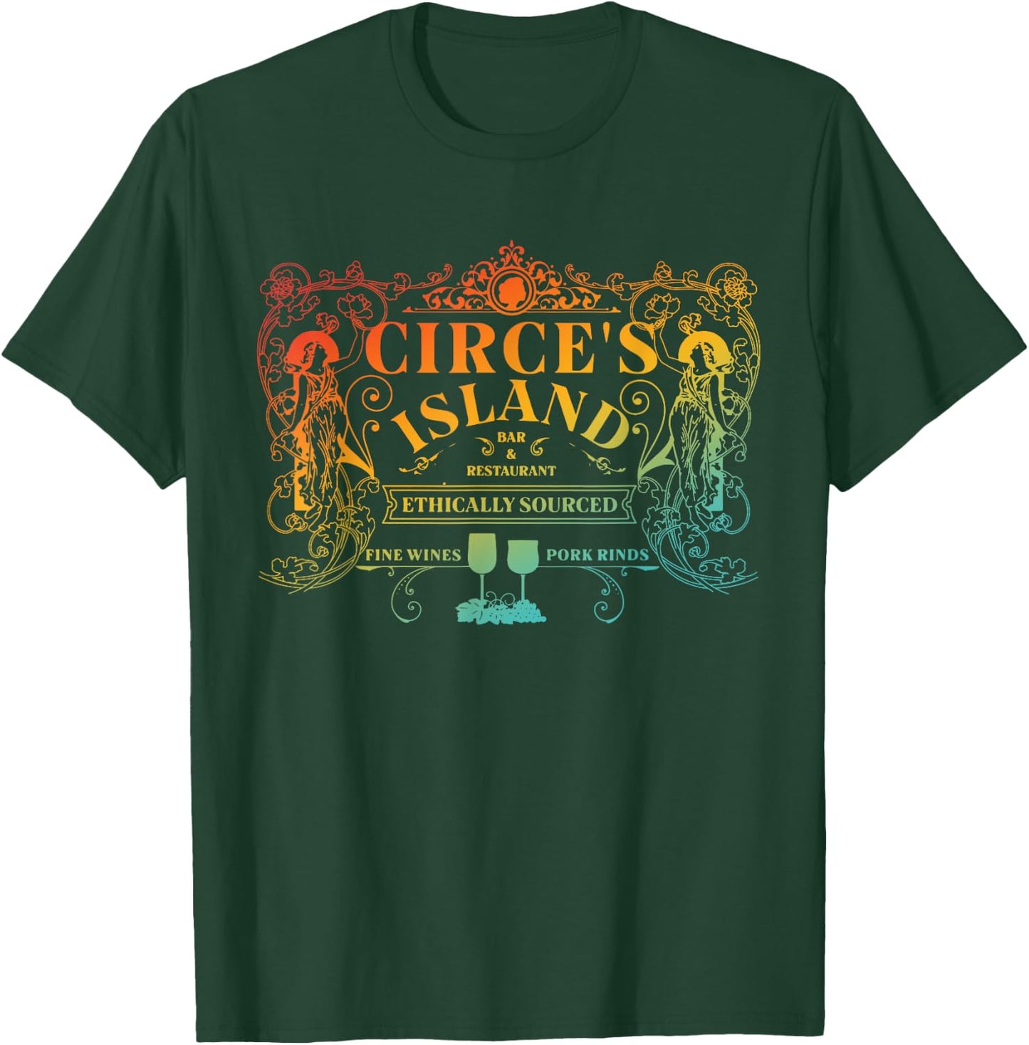 Circe's Island Bar & Restaurant Ethically Sourced Apparel T-Shirt - T-Shirt | Forest