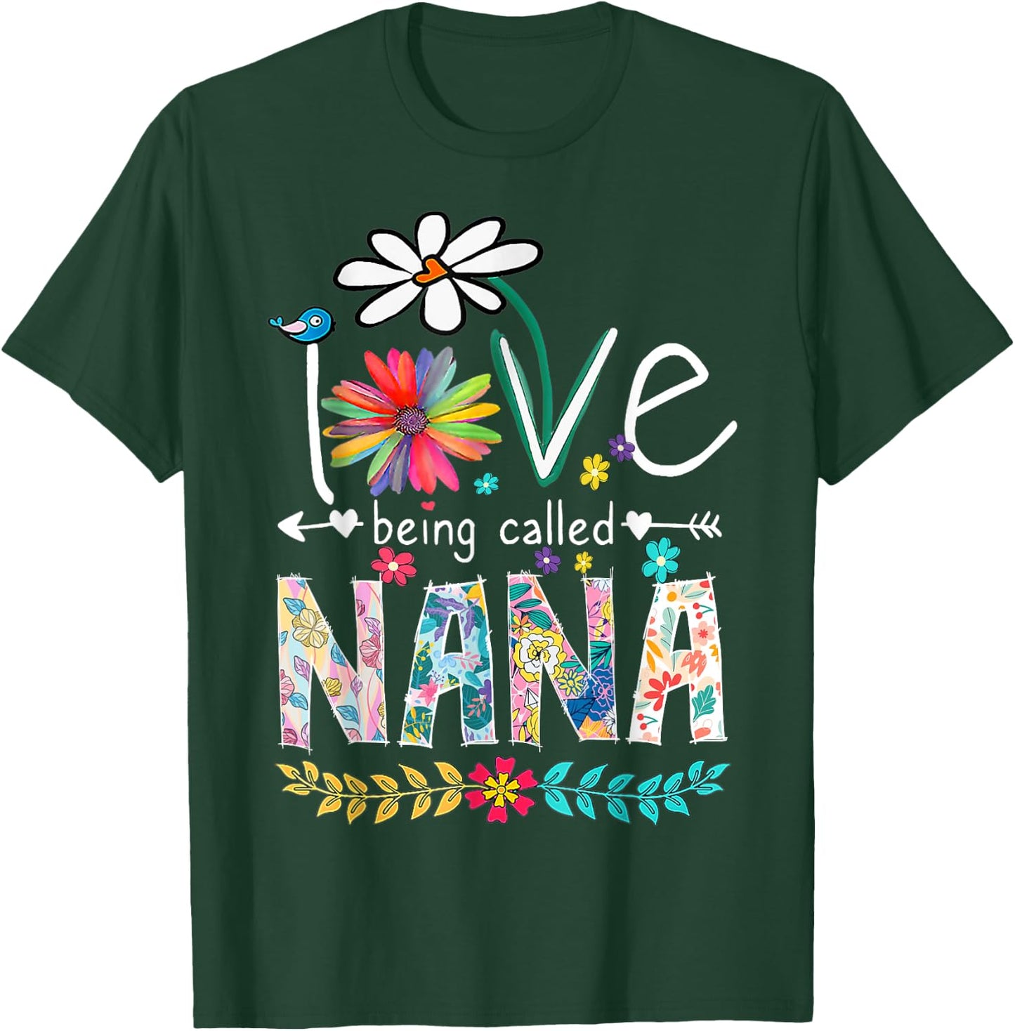 I Love Being Called Nana Sunflower T-Shirt - T-Shirt | Forest