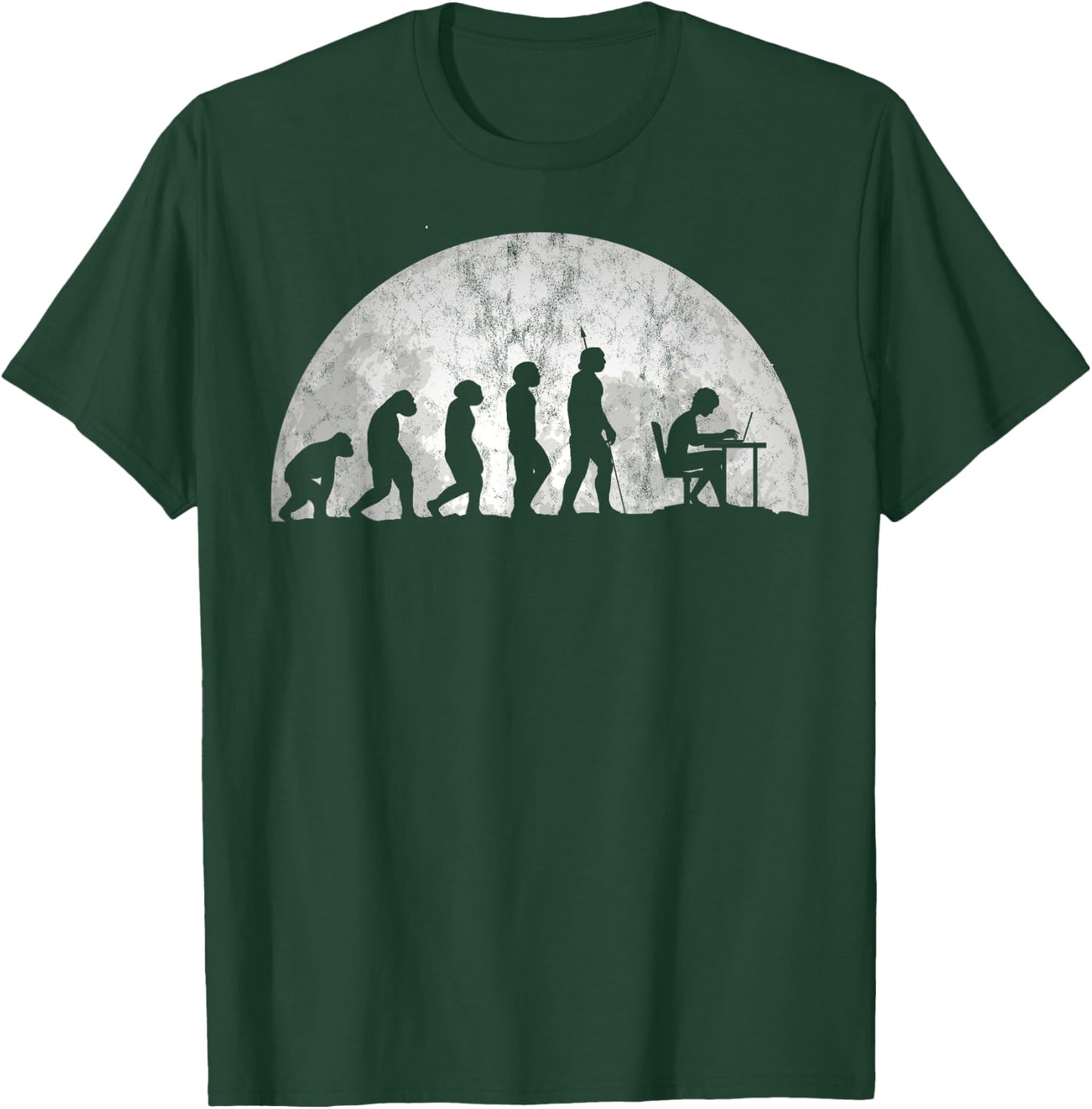 Gamer Evolution - Evolution Of Man Computer Gaming T-Shirt - T-Shirt | Forest