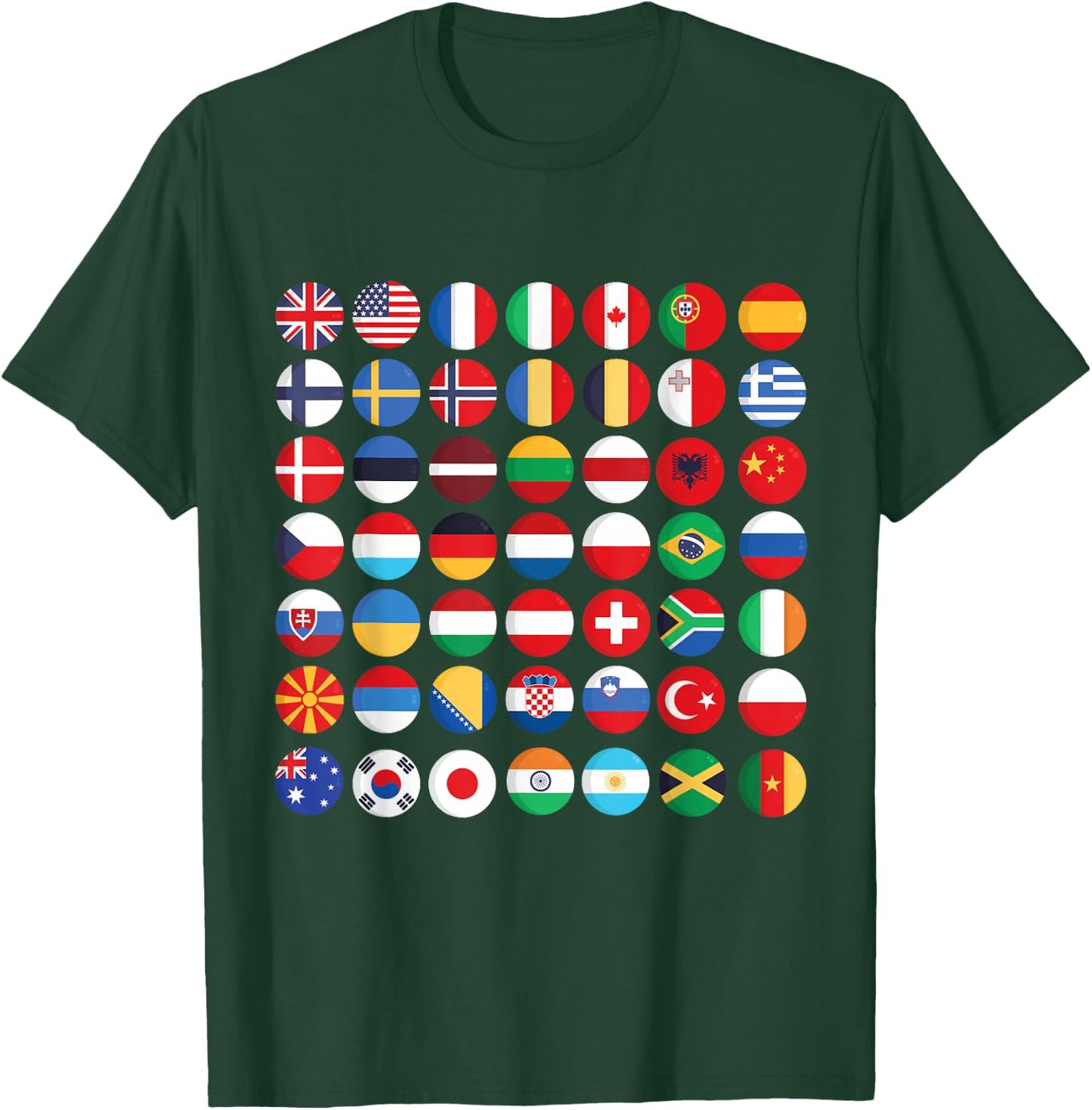 Flags of the Countries of the World,International flag T-Shirt - T-Shirt | Forest