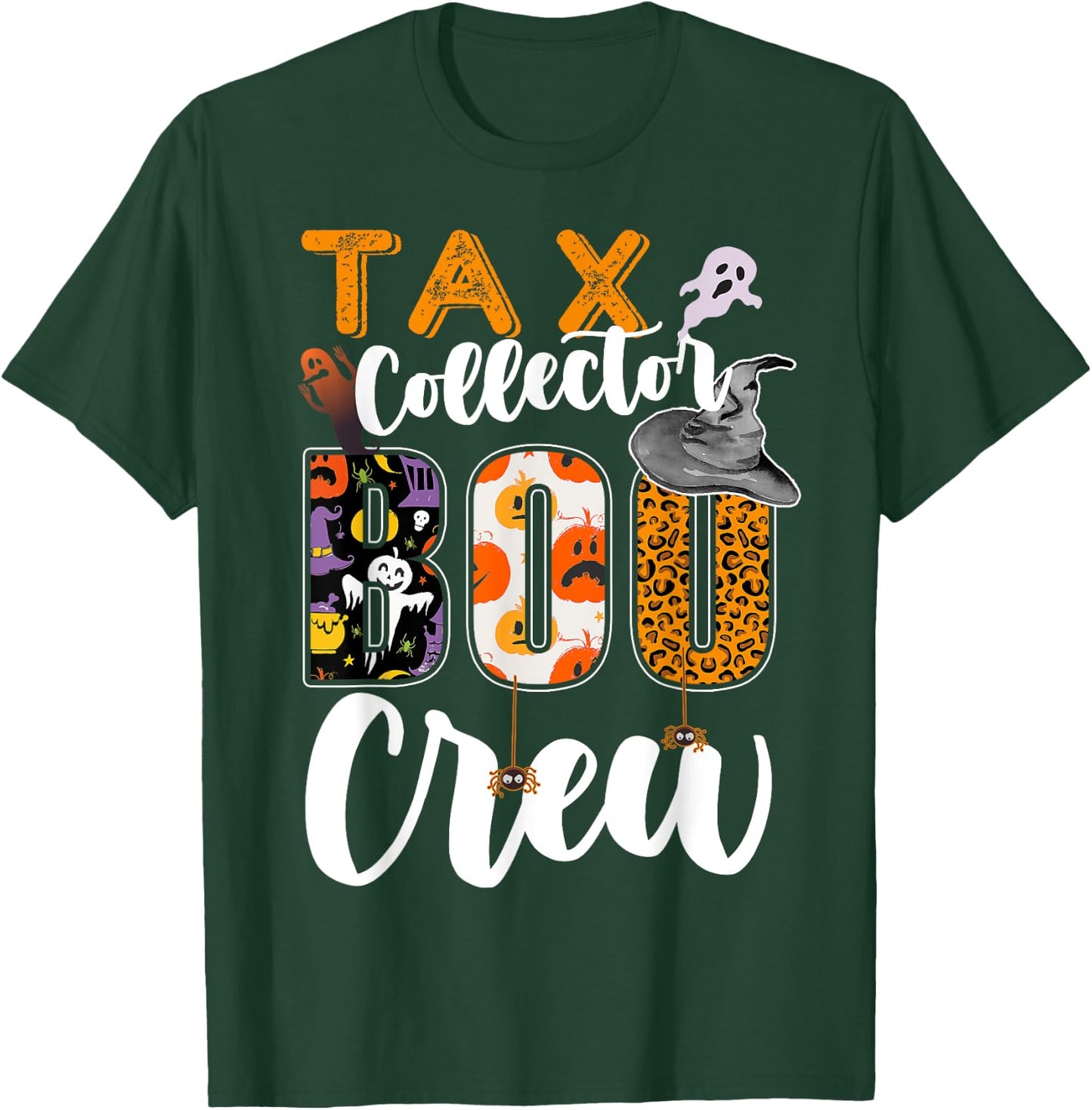 Tax Collector Boo Crew Halloween Matching Tax Officer T-Shirt - T-Shirt | Forest