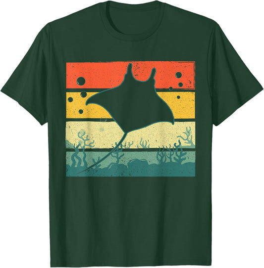 Funny Stingray Design Women Kids Ocean Animal Lovers T-Shirt - T-Shirt | Forest