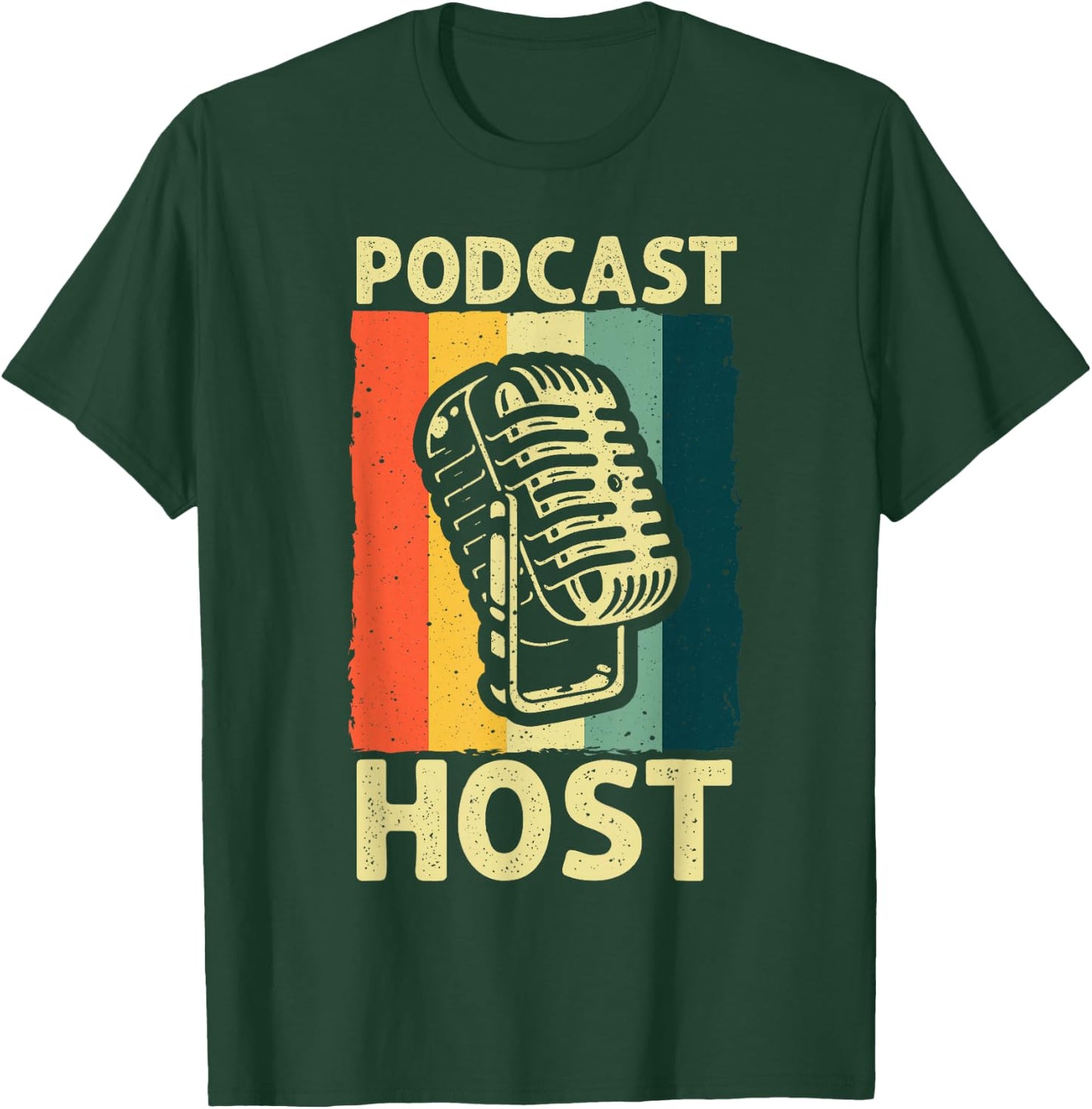 Cool Podcast Design Women Podcaster Hosting Channel T-Shirt - T-Shirt | Forest