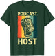 Cool Podcast Design Women Podcaster Hosting Channel T-Shirt - T-Shirt | Forest