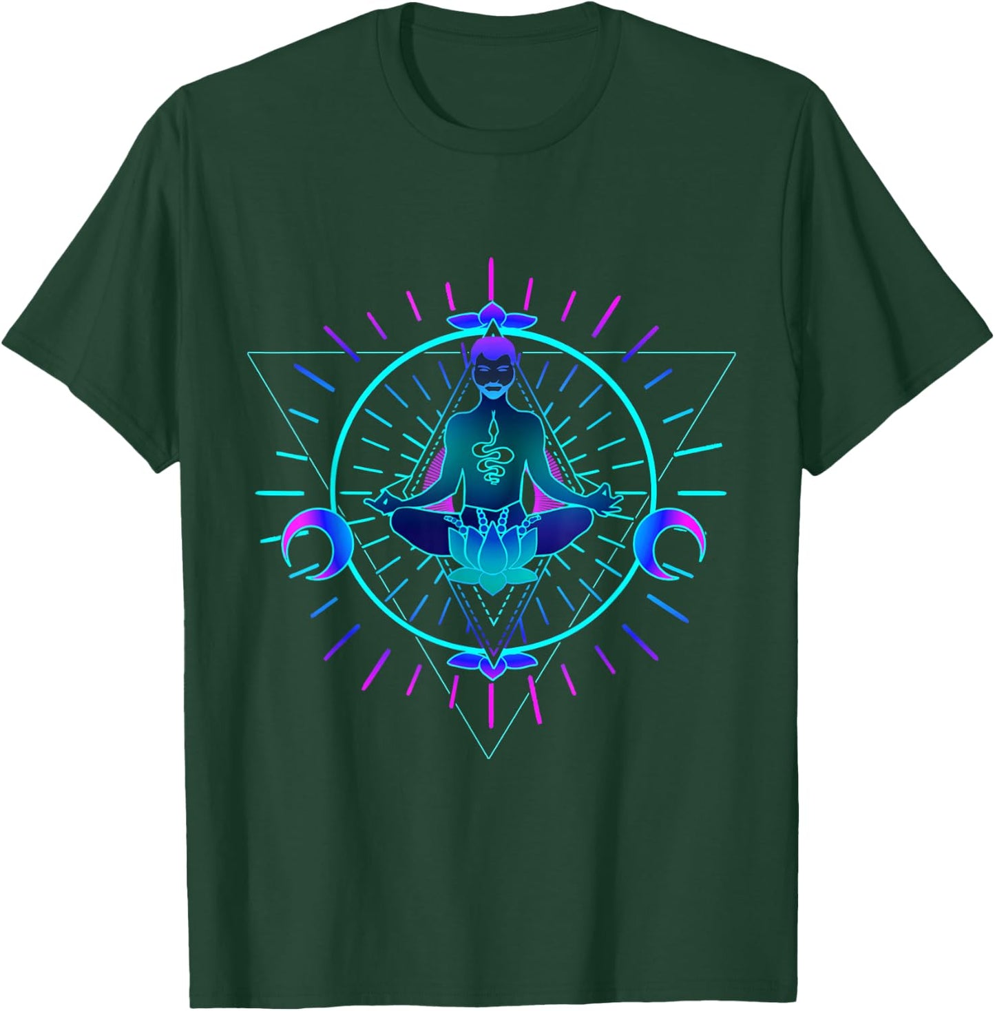 Psychedelic - Goa Trance Spiritual Psytrance T-Shirt - T-Shirt | Forest