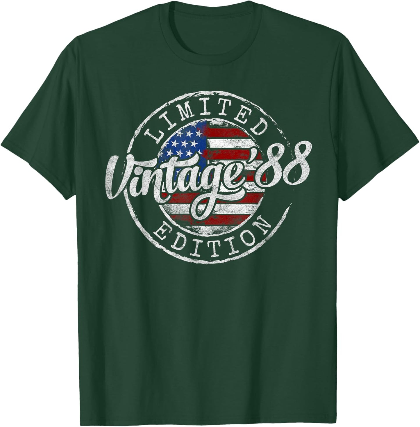 Vintage 1988 37th Birthday Gifts Women 37 Year Old T-Shirt - T-Shirt | Forest