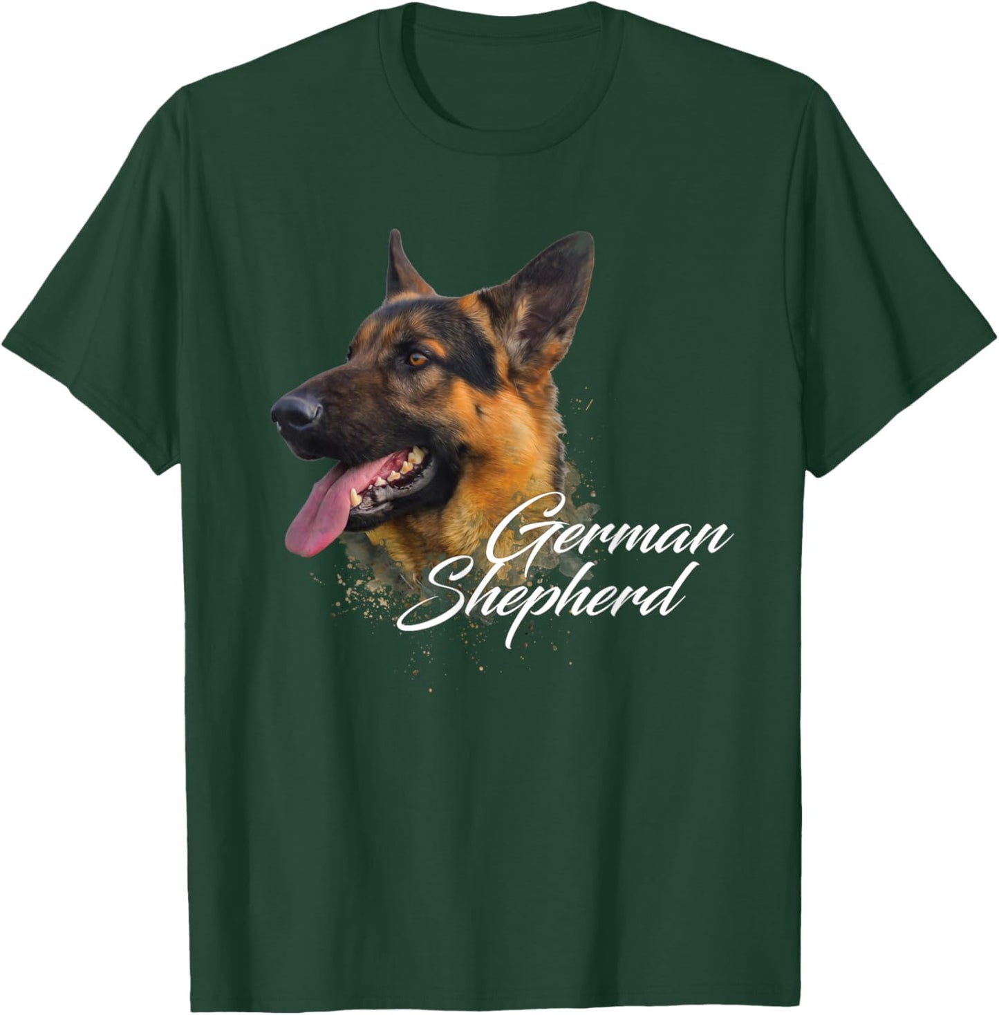 German Shepherd - Canine Pet Breeder Puppy Lover Dog Trainer T-Shirt - T-Shirt | Forest