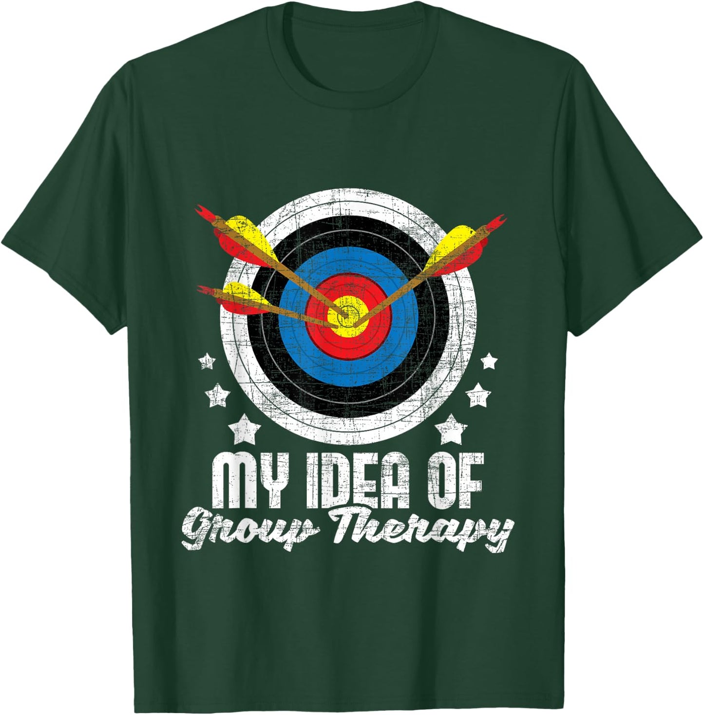 My Idea of Group Therapy - Archery Archer Bowhunting Bows Small T-Shirt - T-Shirt | Forest