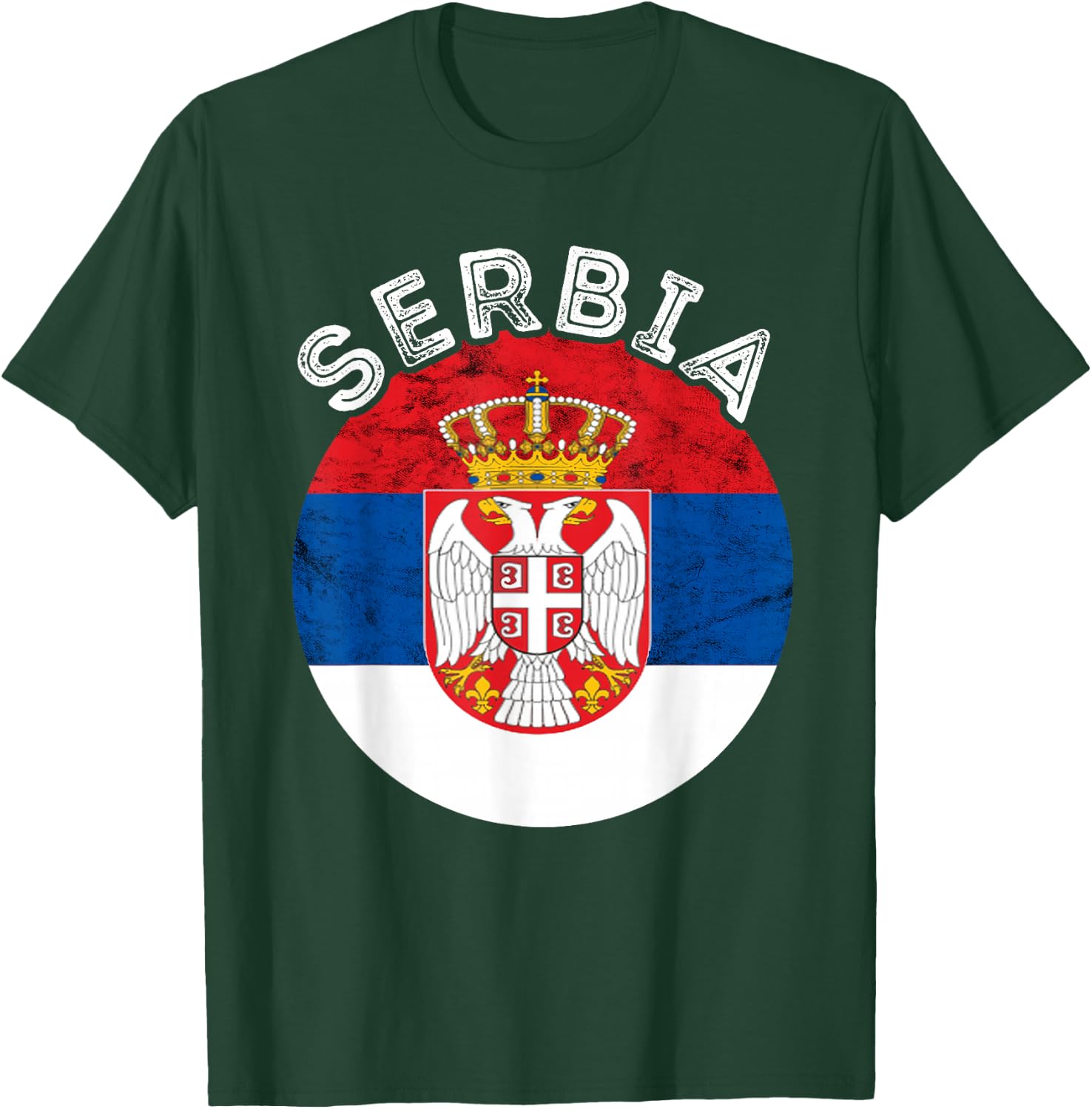Serbia Serbian Pride Serbian Football Serbian Flag Srbija T-Shirt - T-Shirt | Forest