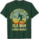 Tennis Shirt Women Kids Grandpa Tennis Player Racket T-Shirt - T-Shirt | Forest
