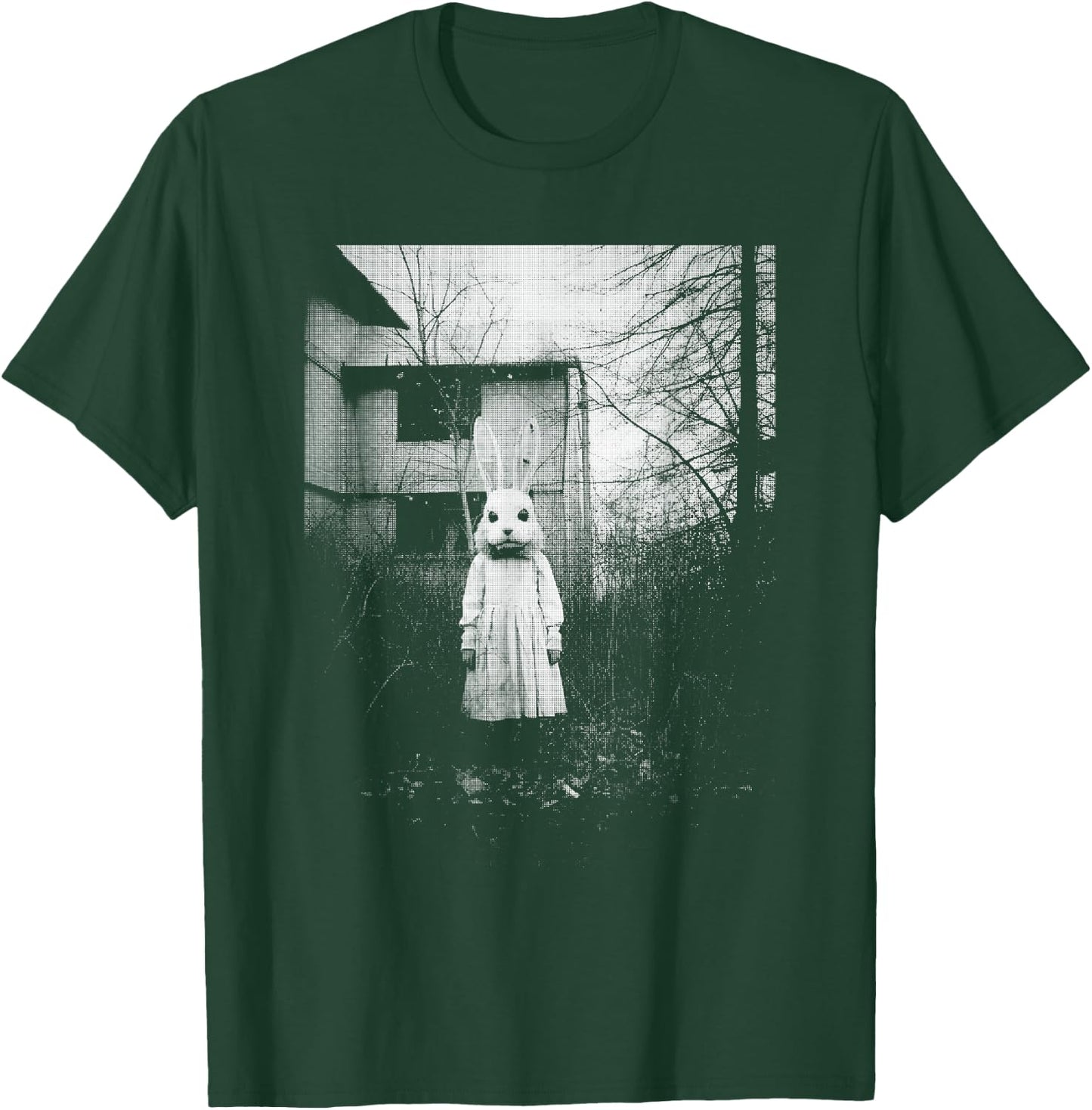 Horror Bunny Rabbit | Dark Creepy Unholy Gothic Halloween T-Shirt - T-Shirt | Forest
