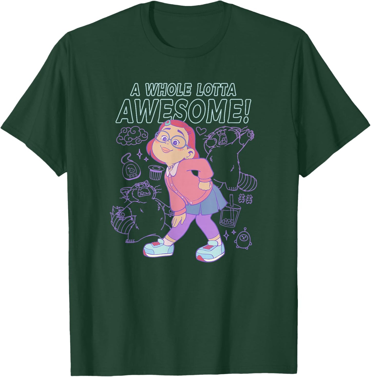 Disney Pixar Turning Red Mei Whole Lotta Awesome T-Shirt - T-Shirt | Forest