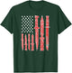 Knife Collecting For Proud Knives Collector US Flag Knife Lover Knife Enthusiast T-Shirt - T-Shirt | Forest