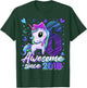 6 Years Old Flossing Unicorn Gifts 6th Birthday Girl Party T-Shirt - T-Shirt | Forest