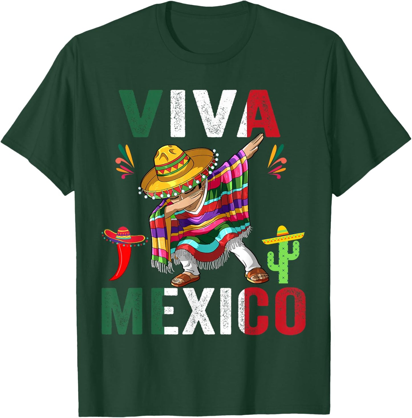 Butterfly Flag Mexico Independence Day Mexican Men Women Kid T-Shirt - T-Shirt | Forest