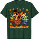 Funny Turkey Thanksgiving Turkey Art Teacher Men Women T-Shirt - T-Shirt | Forest