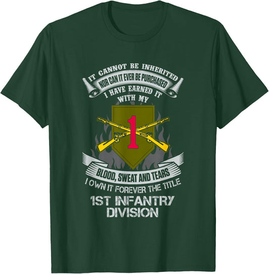 Own Forever The Title US Army 1st Infantry Division T-Shirt - T-Shirt | Forest