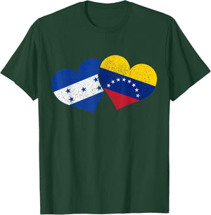 Honduras Venezuela Venezuela Honduran Flag Pride Heritage T-Shirt - T-Shirt | Forest