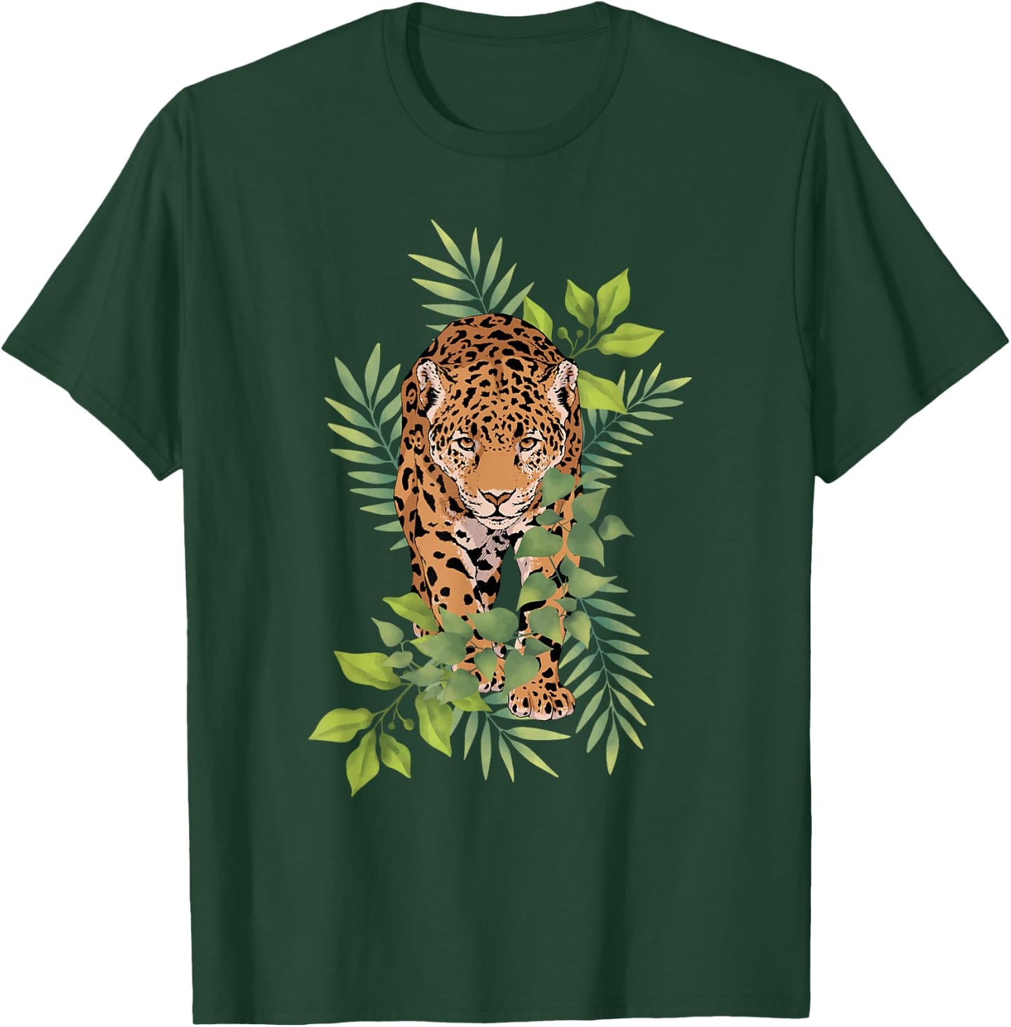 Wild Jaguar Jungle Nature for Cat Lover T-Shirt - T-Shirt | Forest
