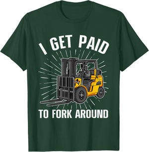 Funny Forklift Art Women Certified Forklift Drivers T-Shirt - T-Shirt | Forest