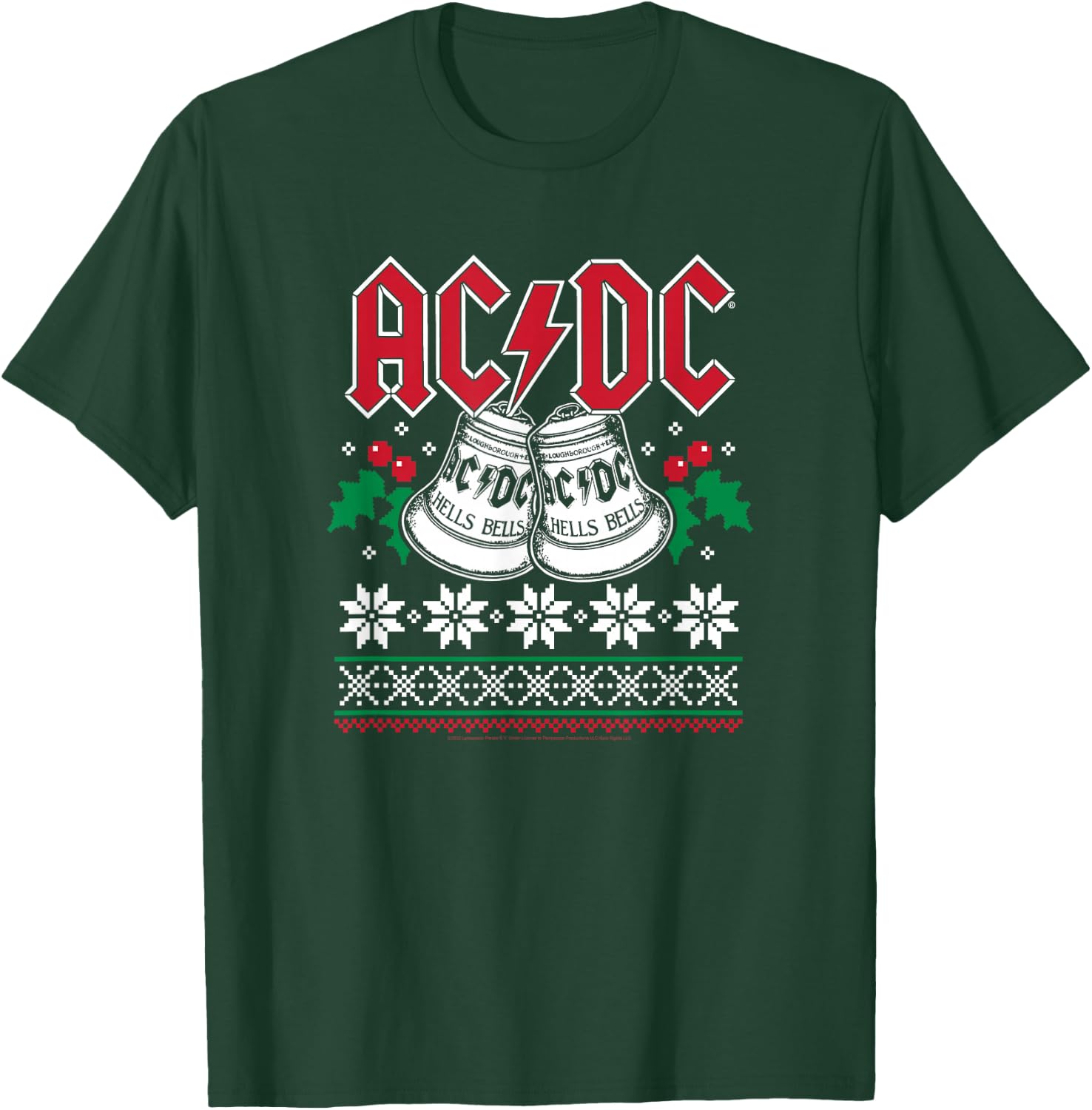 ACDC - Hells Bells Christmas T-Shirt - T-Shirt | Forest