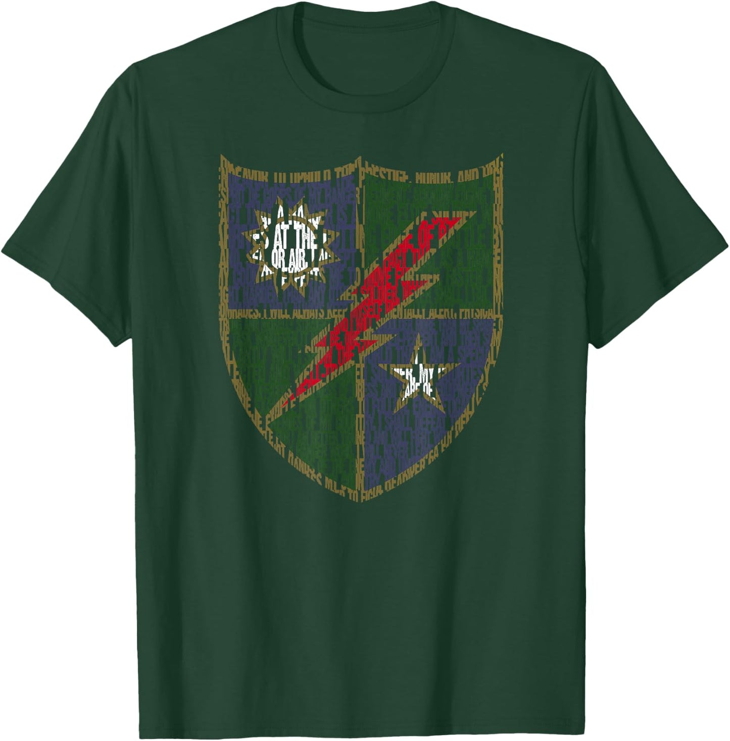 American Marauder: 75th Ranger Regiment Ranger Creed T-Shirt - T-Shirt | Forest