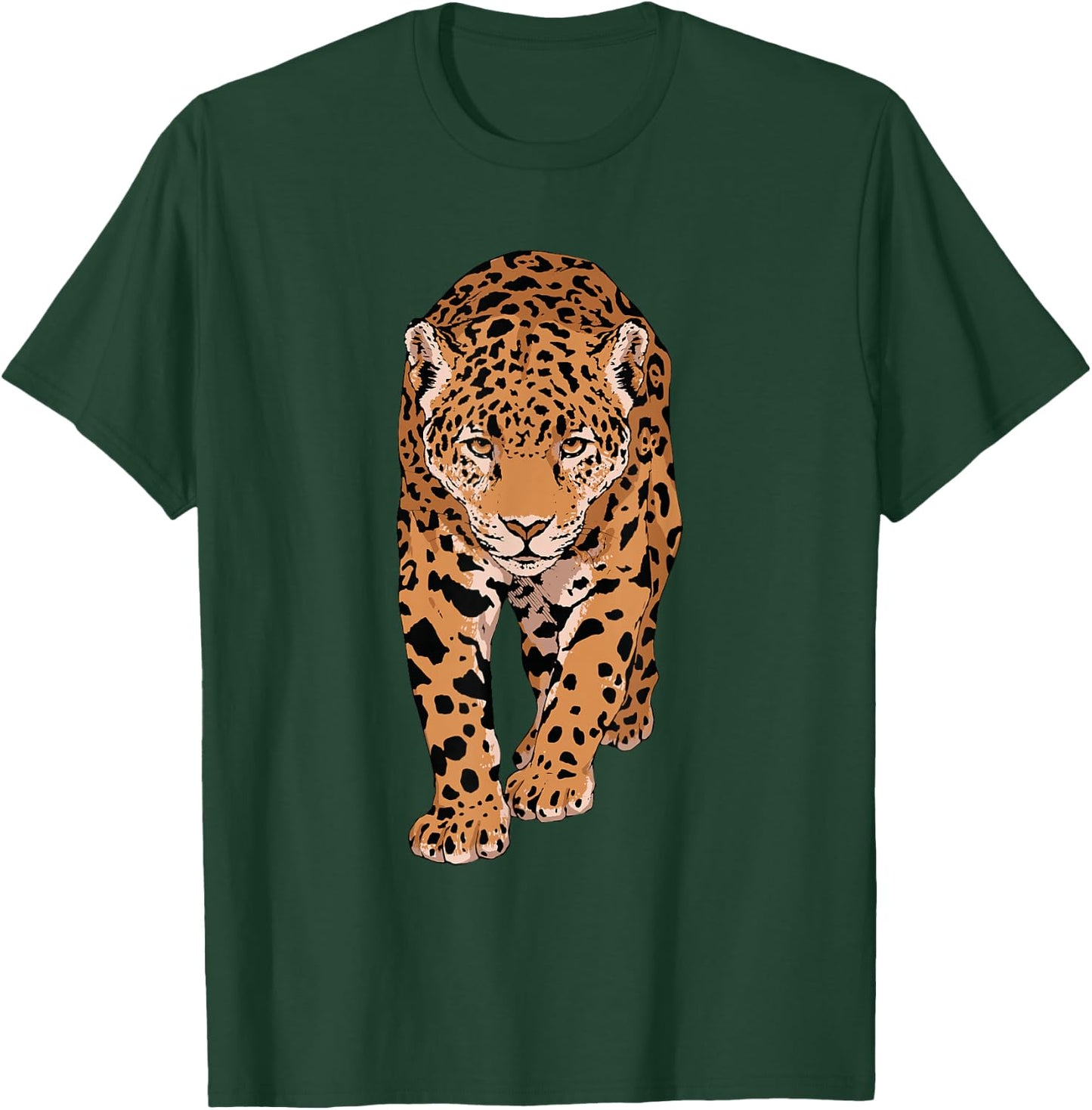 Wild Big Cat Jaguar Jungle Animal Wildlife T-Shirt - T-Shirt | Forest