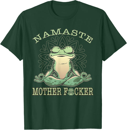 Yoga Frog Namaste T-Shirt - T-Shirt | Forest