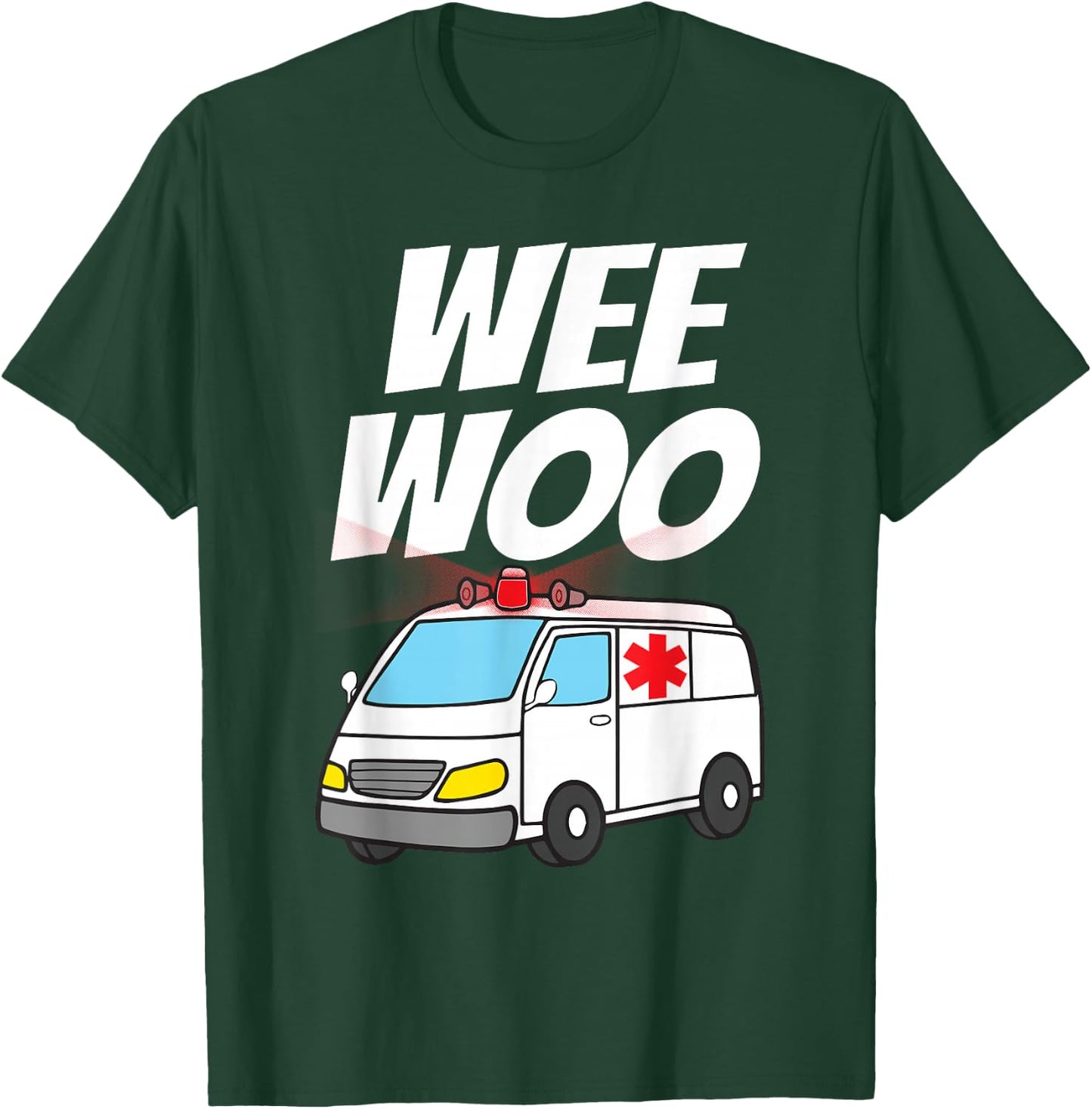 Funny EMT Ambulance Design For Kids Boys Girls EMS Paramedic T-Shirt - T-Shirt | Forest