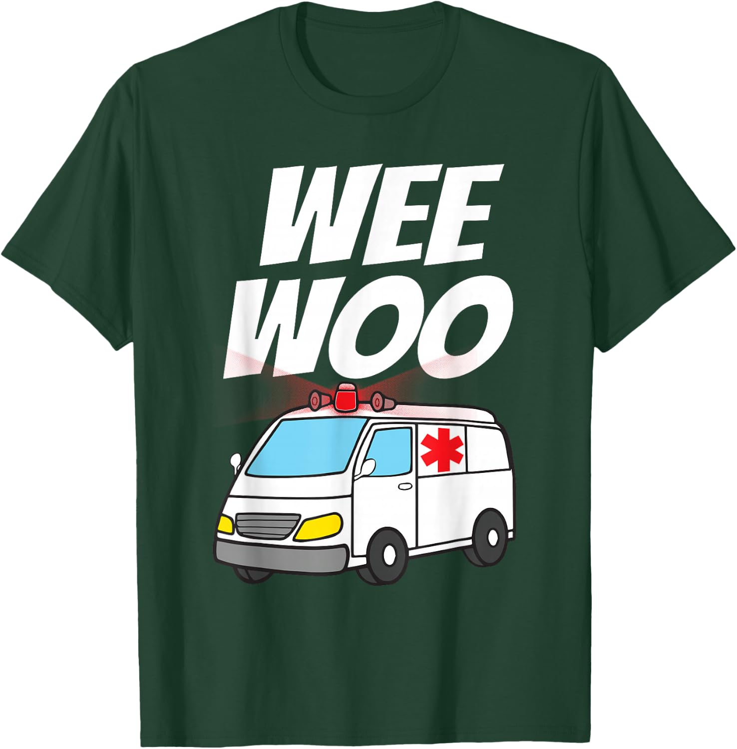 Funny EMT Ambulance Design For Kids Boys Girls EMS Paramedic T-Shirt - T-Shirt | Forest