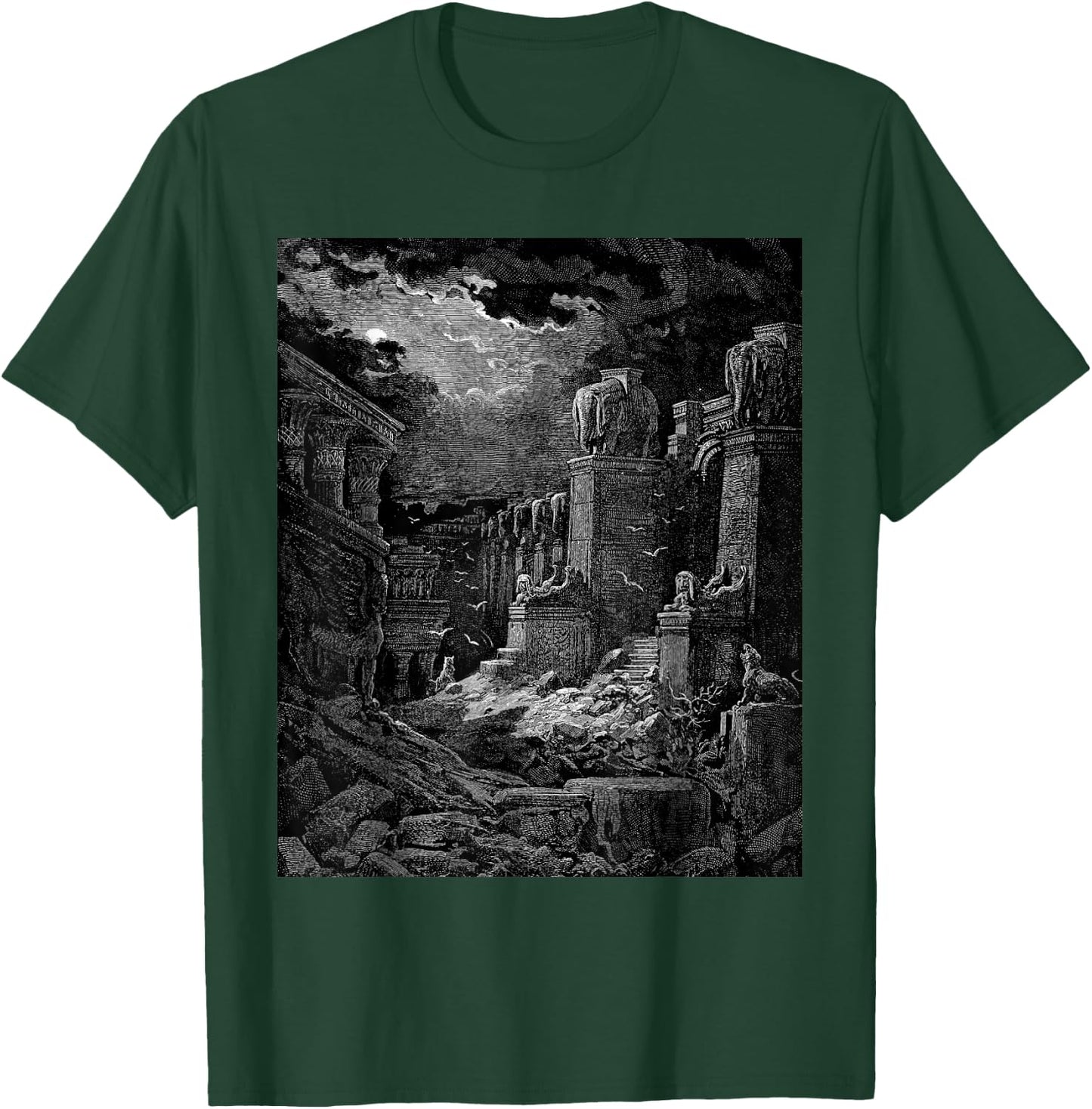 Babylon Fallen Gustave Dore Biblical Art T-Shirt - T-Shirt | Forest