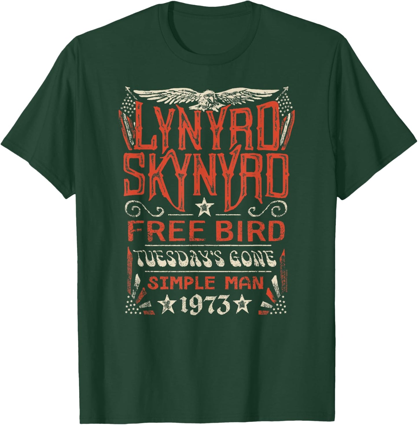 Lynyrd Skynyrd - Free Bird Tuesday's Gone Simple Man Songs T-Shirt - T-Shirt | Forest